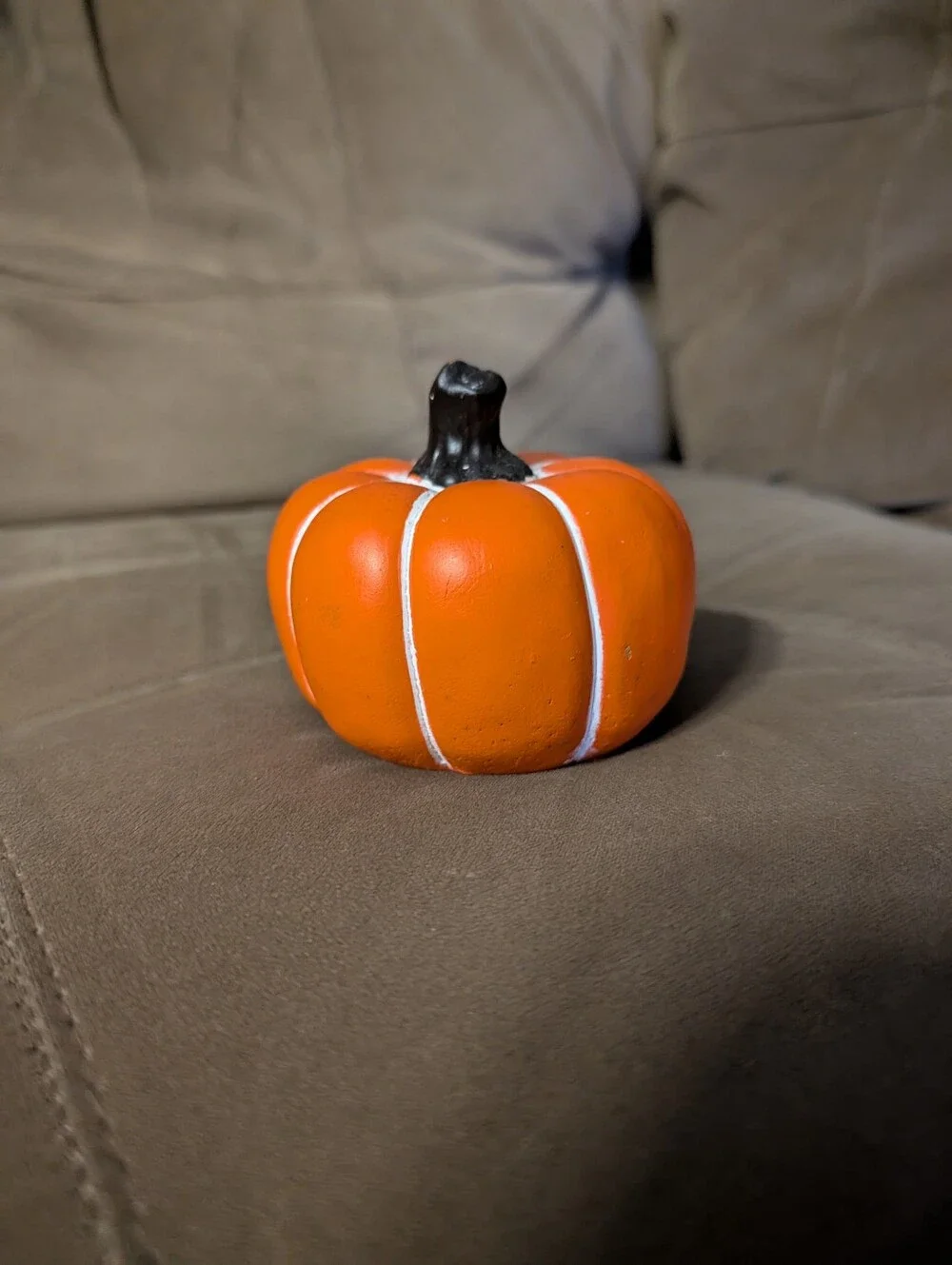 Decorative Orange Pumpkin Accent - Unbranded Fall Ornament